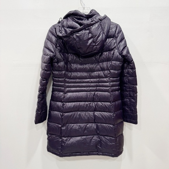 Andrew Marc Packable Lightweight Premium Down Metallic Purple Long Sleeve Parka - Picture 5 of 8